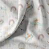 Printed Cotton EOLIA White / Orange